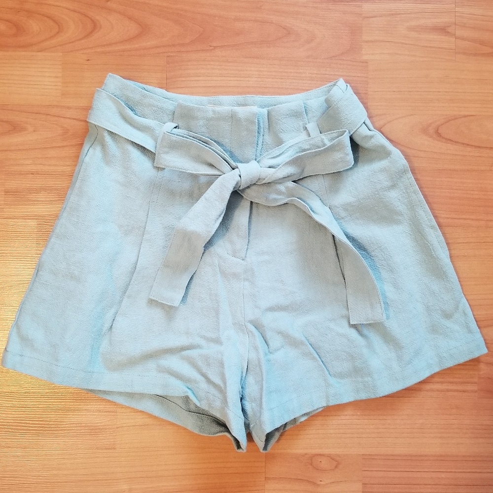 Teal shorts from boutique